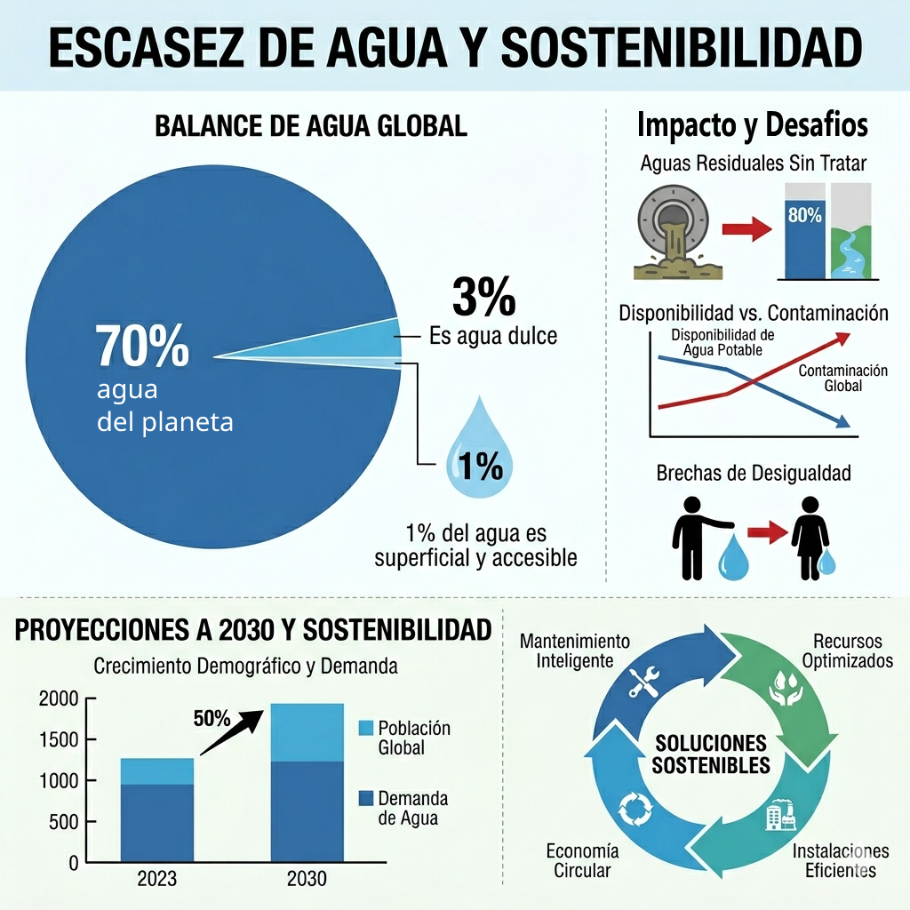 Gráfico escasez agua