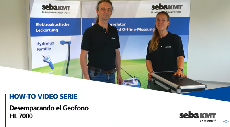 Video desempacando geófono